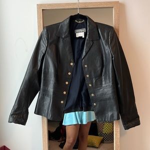 Salvatore Ferragamo leather jacket